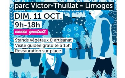MARCHE AUX PLANTES & ARTISANAT LOCAL- PARC VICTOR THUILLAT – LIMOGES – Di.11 Oct –